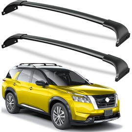 Wonderdriver Roof Rack Cross Bars 220lbs Compatible with Nissan Pathfinder 2022 2023 2024 2025 SV SL Platinum with Raised Side Rails,Heavy Duty All-Metal Aluminum Roof Rails Crossbars Cargo Canoe