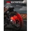 Amazicha 1" Motorcycle LED Tail Brake Light with Bracket, Waterproof