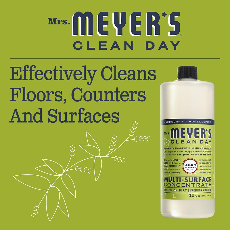 MRS. MEYER'S CLEAN DAY Multi-Surface Cleaner Concentrate, Use to Clean
