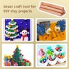 OLYCRAFT 8pcs Wood Rolling Pins 25.5cm Clay Rolling Pins 27.5mm