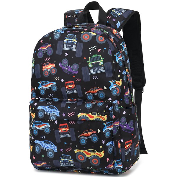 CAMTOP Preschool Backpack for Kids Boys Toddler Backpack Kindergarten School Bookbags for Age 3-8 (Monster Truck)