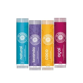 DR. AKERMAN’S Naturals, Bálsamo Labial Natural Humectante, Protección Contra Resequedad, Ingredientes Ecológicos, Uso Diario (Mixto 4-Pack)
