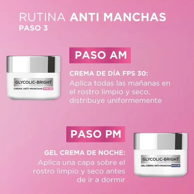 L'oréal Skincare Kit Peeling Glycolic Anti-manchas