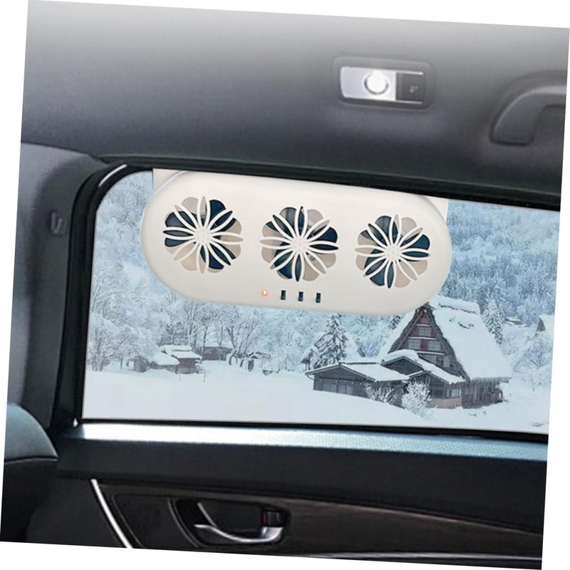 BUGUUYO Car Ventilation Fan USB Conditioner Three Air Outlets Compatible