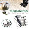 Sheep Shears Blades 9-Tooth Wool Shearing Comb and Cutter Blade