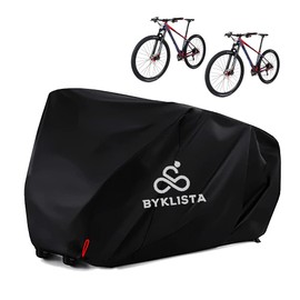 BYKLISTA Bicycle Garage for 2 Bicycles - Waterproof Bicycle Cover Made of Tear-Resistant Oxford Fabric - Bicycle Tarpaulin Bicycle Protective Cover Extra Welded Inner Seams & High UV Protection