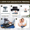 Landical 10 Pack 12" x 12" Square Sublimation Hardboard Blanks