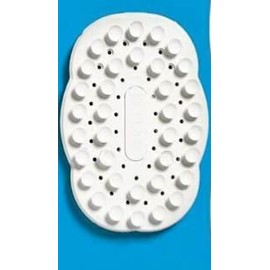 Saraoriginalshop Soap Dish Soap Dish with Non-Slip Suction Cups Rubber White