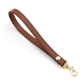 SHTGOI PU Leather Wrist Strap Key Ring Replacement Short Bracelet Bag Handles Leather Strap with Carabiner Hook Bag Strap for Handbags Purse Clutch Wristlet Purse Keychain Pouch Army Green