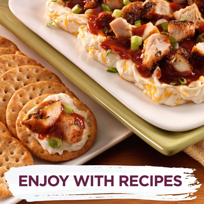 Toasteds Crackers, Party Snacks, Lunch Snacks, Harvest Wheat, 8oz Box