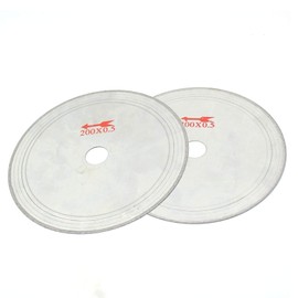 𝐉𝐔𝐍𝐋𝐈𝐗𝐍 2 Pcs 8" Extra Thin Lapidary Saw Blade, 25mm Arbor Hole Diamond Saw Blade Lapidary Cutting Disc Saws Jewelry Tools
