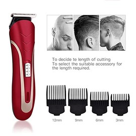 Hair Clippers for Men, Professional Electric Hair Clipper Men Kid USB Rechargeable Beard Trimmer Cordless Powerful Hair Cutting Machine with Limit Comb