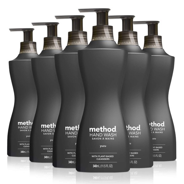 Method Gel Hand Wash, Yuzu, 11.5 oz, 6 pack, Packaging May Vary
