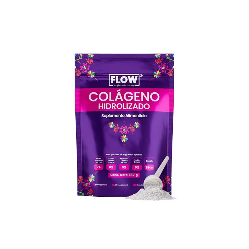 Colágeno Hidrolizado al 90% 330 grs Granada FLOW