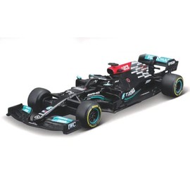 BBurago Race 18-38138 #77 Compatible with Mercedes AMG F1 W12 EQ Power+, No.77, Mercedes AMG Petronas F1 Team, Formula 1, V.Bottas, 2021, 1:43, Finished Model