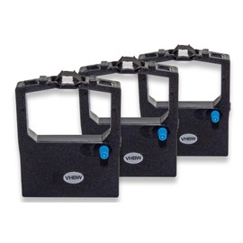 vhbw 3 x Ink Ribbon Nylon Ribbon Ink Ribbon Compatible with Dot Matrix Printer OKI Microline 3390, 3390 eco, 3391, 3391 eco, 380, 390 Plus Replacement for 9002303