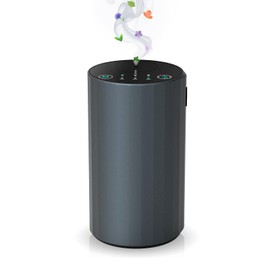 Waterless Essential Oil Diffuser Aromatherapy Scent Diffusers for Home Large Room, Bedroom, Car, Office, Desk, Battery Operated Mini Portable Air Freshener (Grey)
