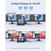 13-in-1 USB C Docking Station Triple Monitor,[One-Touch Screen Switching], USB
