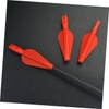 Outanaya Integrated Tails 20 Pcs Practice Arrow Tail Plastic Material