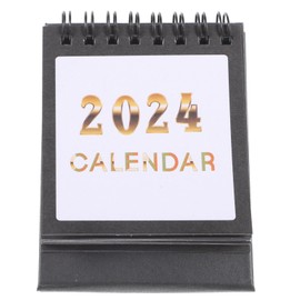 Alipis 2024 Mini Desk Calendar Standing Flip Desk Calendars Table Top Calendar 2024 Convenient Desktop Calendar for Home Office