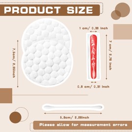 100 Pieces Hotel Vanity Kit Individually Wrapped Hotel Amenities Disposable Travel Size Hotel Hospitality Supplies, Each Includes 2 Cotton Pads 4 Cotton Swabs Nail File for Motels Makeup Toiletries