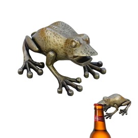 Antique Gold Frog Beer Bottle Opener Handcrafted Beer Cap Bottle Opener Heavy Duty Metal Bottle Opener, Antique Brass Decorative Bottle Opener, Unique Bottle Opener by Living Ideas