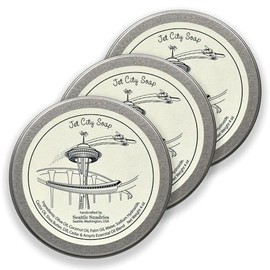 Seattle Sundries Natural Handmade Bar Soap for Men & Women - 3x (4oz) Cedarwood & Lavender Shea Butter Bar Soap in a Low Waste Travel Tin - Seattle Souvenir Pack