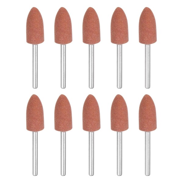 HARFINGTON 10pcs Rotary Grinding Stones 1/8" Pointed Head Abrasive Sanding...