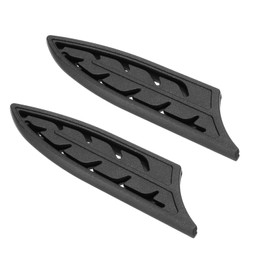 PATIKIL ABS Safety Knife Cover Sleeves for 4" Ceramic Knives, Universal Chopping Edge Guard Blade Protector Sheath for Kitchen Bar, Black, 10cm L, Pack of 2
