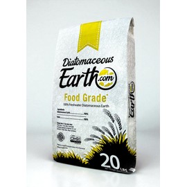 DiatomaceousEarth 20 LBS Food Grade Diatomaceous Earth - 100% Organic All Natural Diamateous Powder - Diametaceous for Humans is Safe Around Children