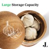 Jean Lemond Introducing The Always Fresh Acacia Garlic Keeper For