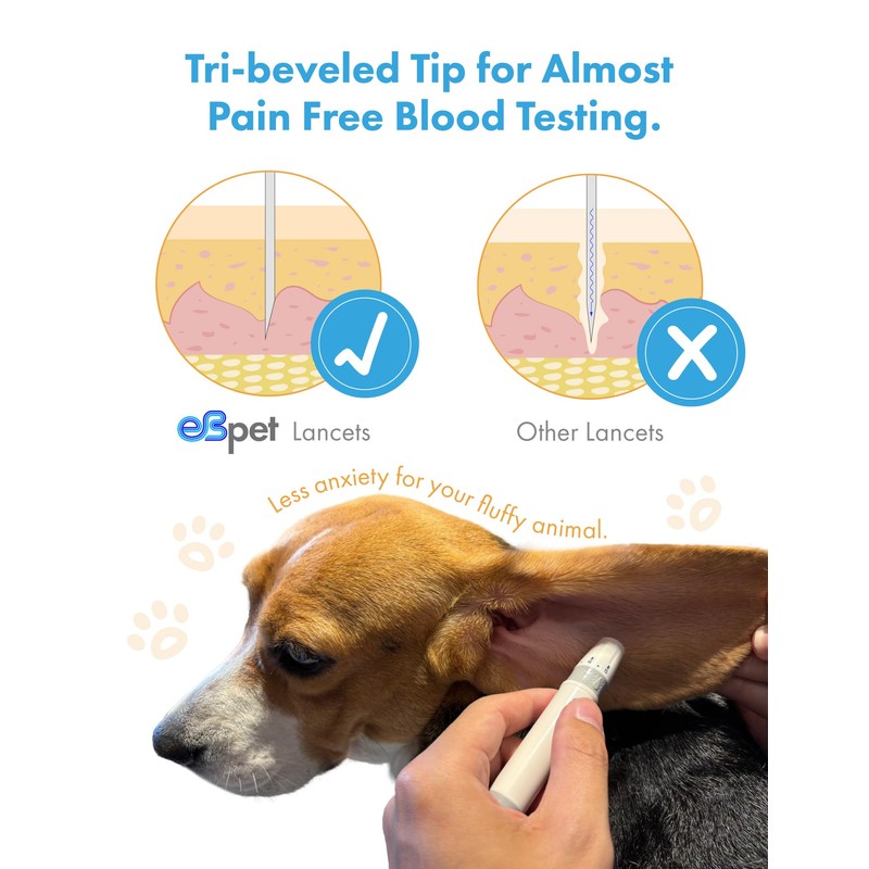 eBmonitor eBpet Single Use 26 Gauge Sterile Lancets Supplies for