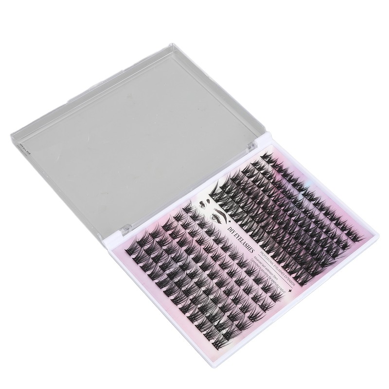 126 Cluster Lashes 10‑14mm Fluffy D Curl Individual Lashes for