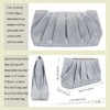 6 Pieces Silver Shawls and Wraps Evening Handbags Rhinestone Jewelry
