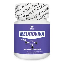 Melatonina 5 Mg, 100 Tabletas, 1 tableta antes de dormir, Duerme mejor, Calidad Premium
