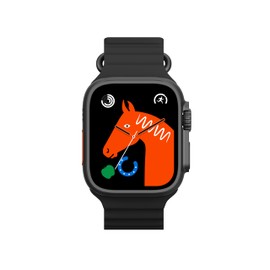 Generic - Reloj ultra inteligente X8 original para hombre, serie 8, pantalla siempre encendida, NFC, carga inalámbrica, calculadora de temperatura corporal, reloj inteligente Iwo (negro)