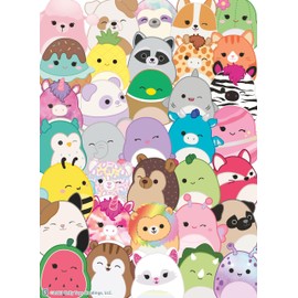 Buffalo Games - Squishmallows Buddies 100 Piece Jigsaw Puzzle, Family Puzzle Ages 6+, Made in USA, Recycled Premium Board, Full-Color Poster