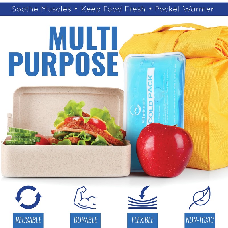 Reusable Hot and Cold Gel Ice Packs for Injuries -
