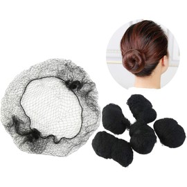 Uonlytech 100 Redes Elásticas Invisibles Para El Cabello Negras Malla Suave Cómoda Para Ballet Hospital Laboratorio Cocina Uso Diario