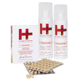 My Hair Doctor Shampoo (250ml), Strengthening Conditioner (200ml) & Hair Food Supplements (60 Capsules) for Hair Loss Prevention Volume-ise Hair Thickening Set