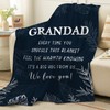 Yasrlvun Grandad Gifts Grandad Blanket 50"x60" for Grandfather Presents for