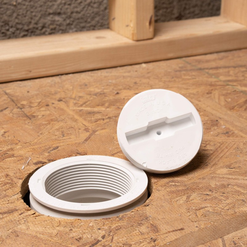Oatey 4 in. PVC Snap-In Cleanout Assembly