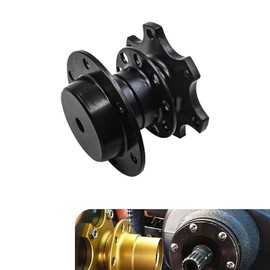 SLIMI Steering Wheel Quick Release Tool, Quick Release Snap Off Boss Kit, Steering Wheel Fast Disassembly Hub Adapter, Universal for Race Motorsport Accessories (Black)