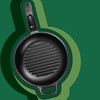 Lodge BOLD 10 Inch Seasoned Cast Iron Grill Pan; Design-Forward