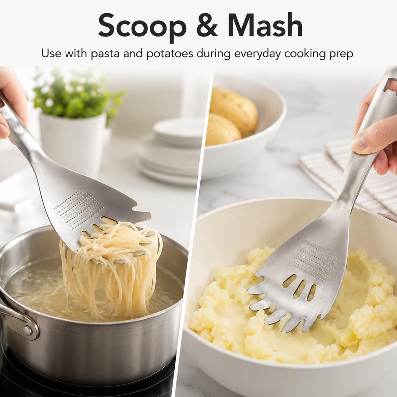 5-in-1 Multifunctional Spoon, Egg Separator, 304 Stainless Steel