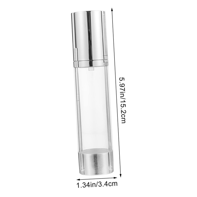 OATIPHO 3Pcs Travel Airless Lotion Pump Bottles Portable Cosmetic Containers