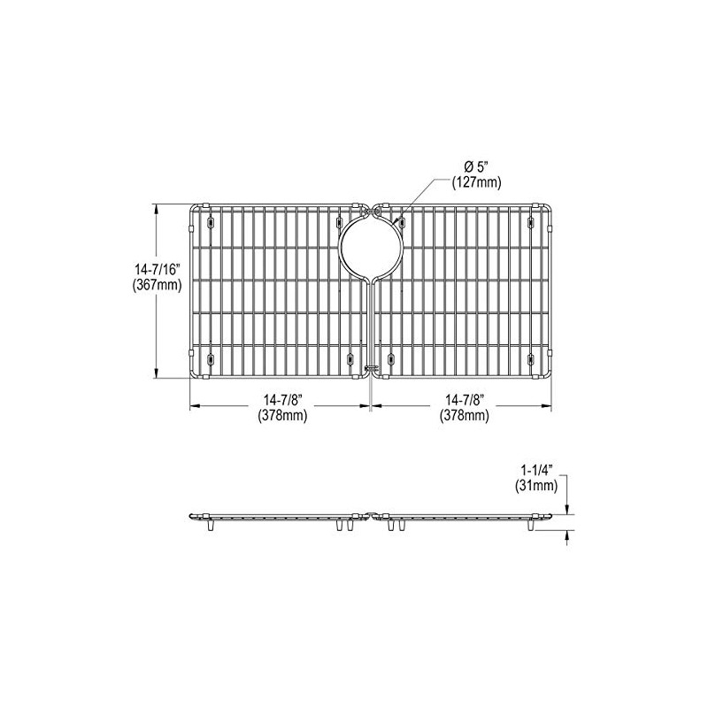 Elkay LKOBG3014SS 30" Stainless Steel Basin Rack - Stainless Steel