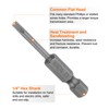 sourcing map SL3 Magnetic Slotted Screwdriver Bits 3mm S2 Steel