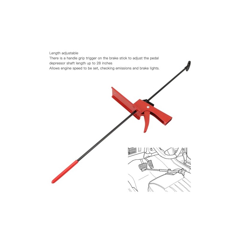 VGEBY 28 Inch Brake Pedal Hold Down Tool, Adjustable Car