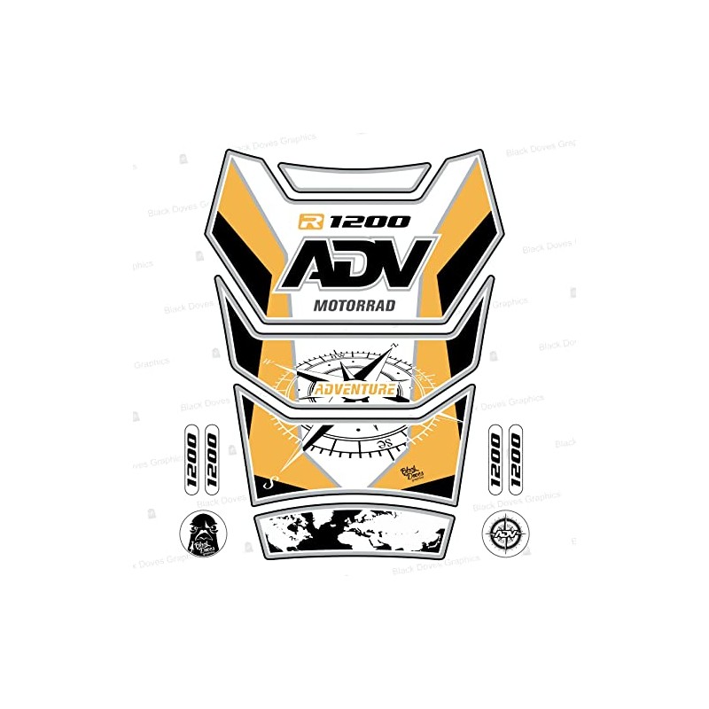 Protective cover suitable for R1200 GS Adventure 2006-2013 Tank PAD